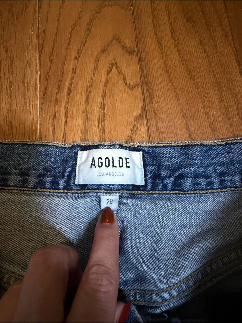 Agolde Denim 90s Style 7.5” Long Cut-Off Shorts